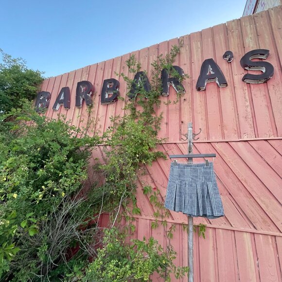 Girl's Large (10/12) Art Class B&W Houndstooth Pleated Mini Skirt - Picture 6 of 16